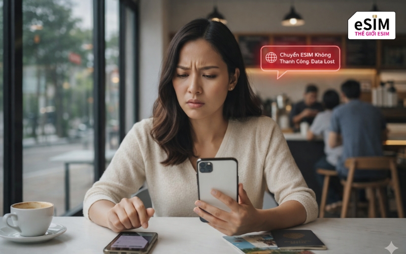 Không tự ý xóa eSIM hoặc quét mã nhiều lần để tránh bị khóa gói cước.